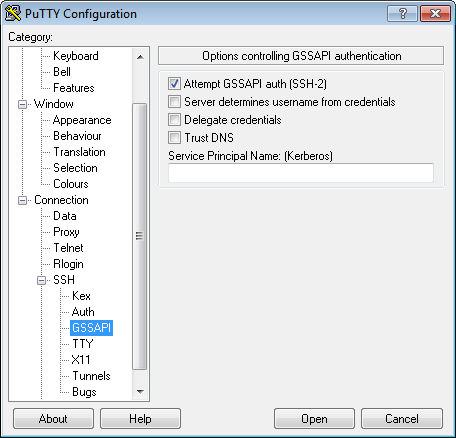 Quest PuTTY with GSSAPI