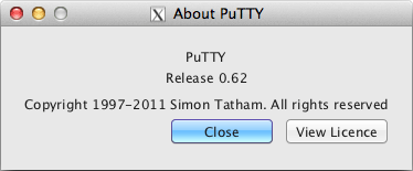 PuTTY и Mac OS X Lion Theme для GTK+