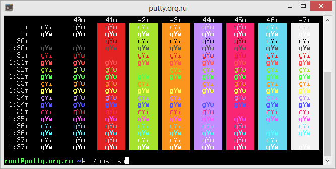 Monokai Stevelosh PuTTY Color Scheme